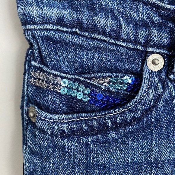 Levi's Girls Navy Denim Bootcut Jeans Size 6 - Picture 5 of 14